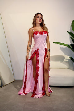 Long Dress Barcelona Pink