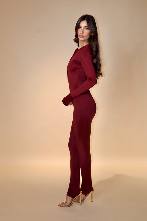 Jumpsuit Serafine Bordeaux