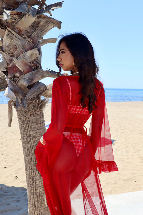 Kimono Kim Red
