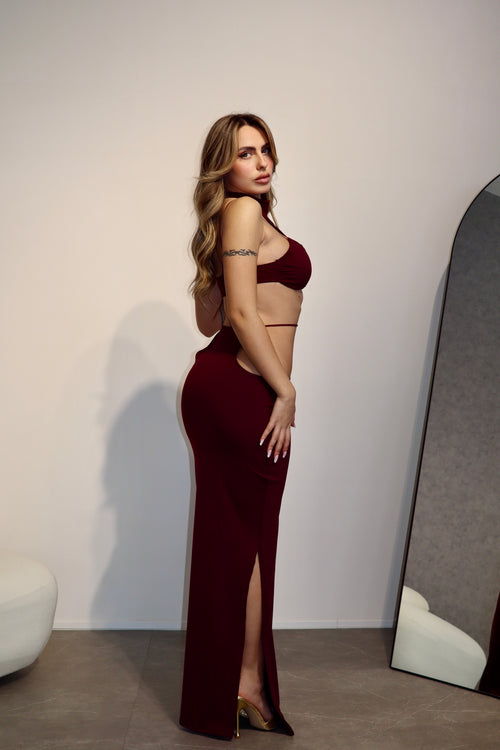 Dress Berlino Bordeaux