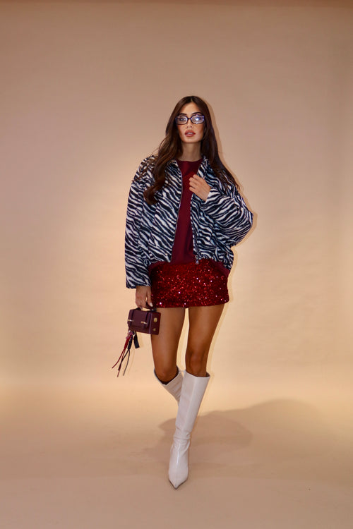 Giubbino Zebra Black