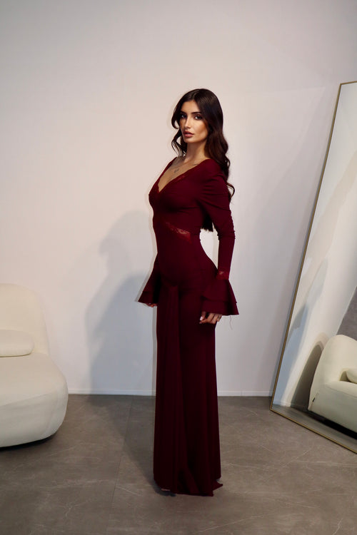 Dress Miuccia Bordeaux