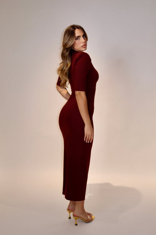 Dress Eclaire Bordeaux