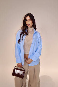 Camicia Basic Chic Celeste