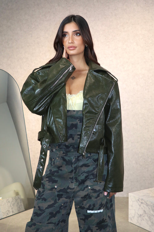 Giubbino Biker Giorgina Verde