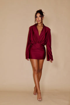 Dress Mya Bordeaux