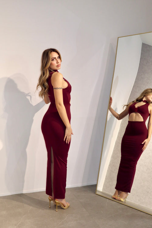 Dress Samanta Bordeaux