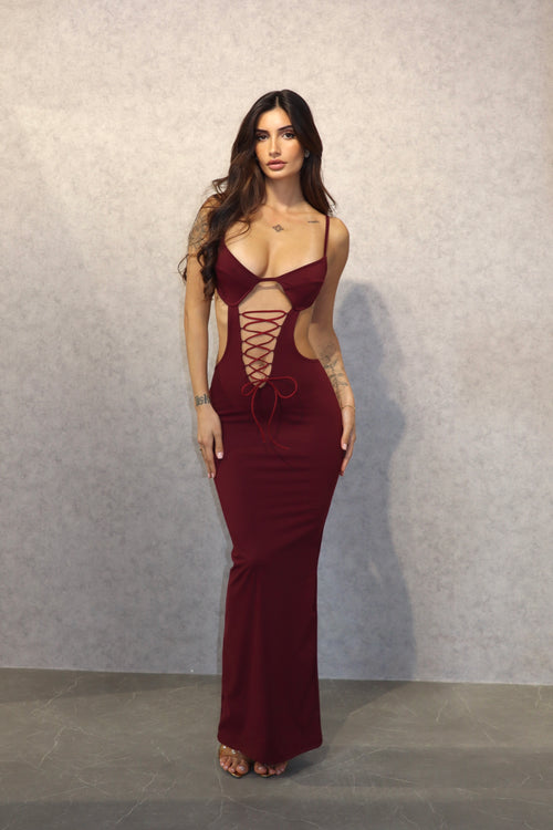 Dress Lucilla Bordeaux