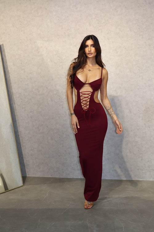 Dress Lucilla Bordeaux