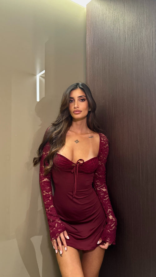 Dress Polly Bordeaux Pre-Order