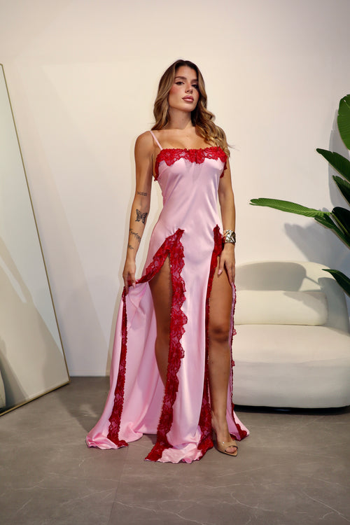 Long Dress Barcelona Pink