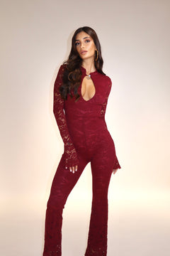 Jumpsuit Japan Bordeaux
