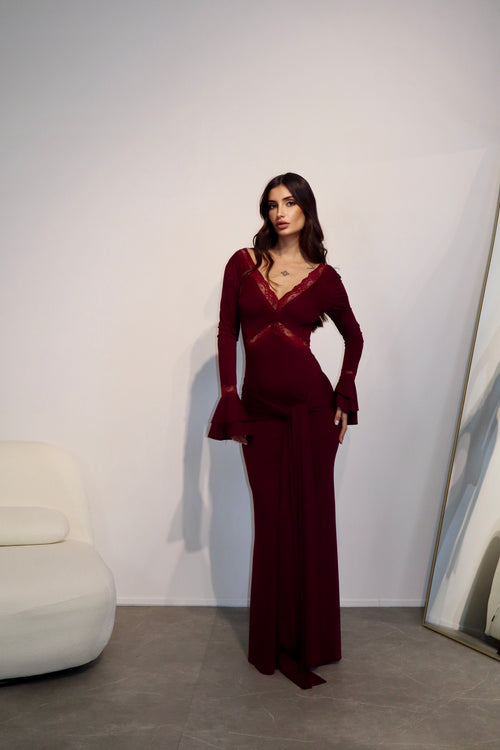 Dress Miuccia Bordeaux