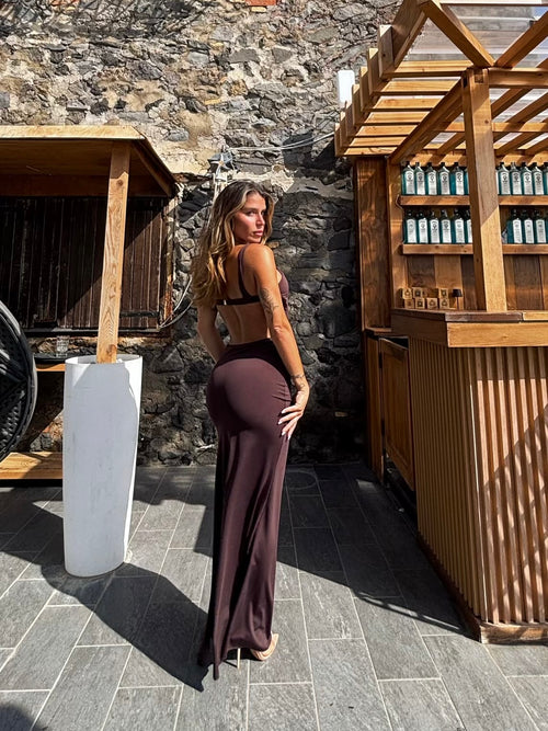 Dress Anyta Brown