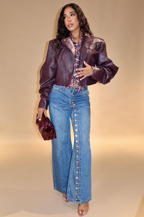 Giubbino City Girl Bordeaux