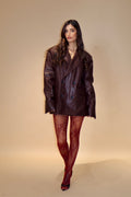 Maxi Blazer Veridiana Bordeaux
