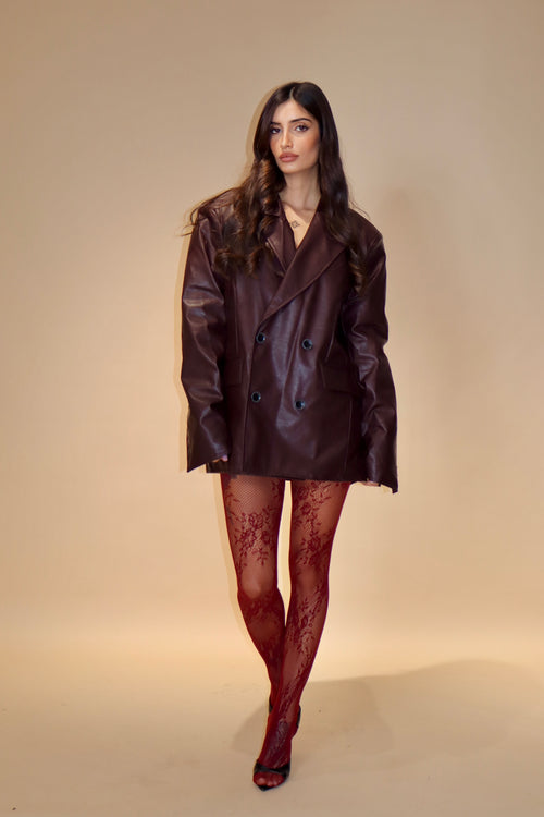 Maxi Blazer Veridiana Bordeaux