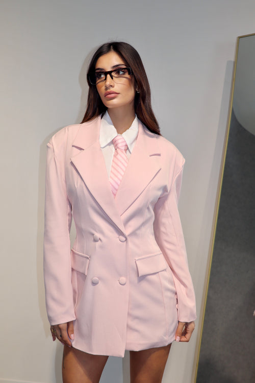 Camicia Office Bianco/Pink