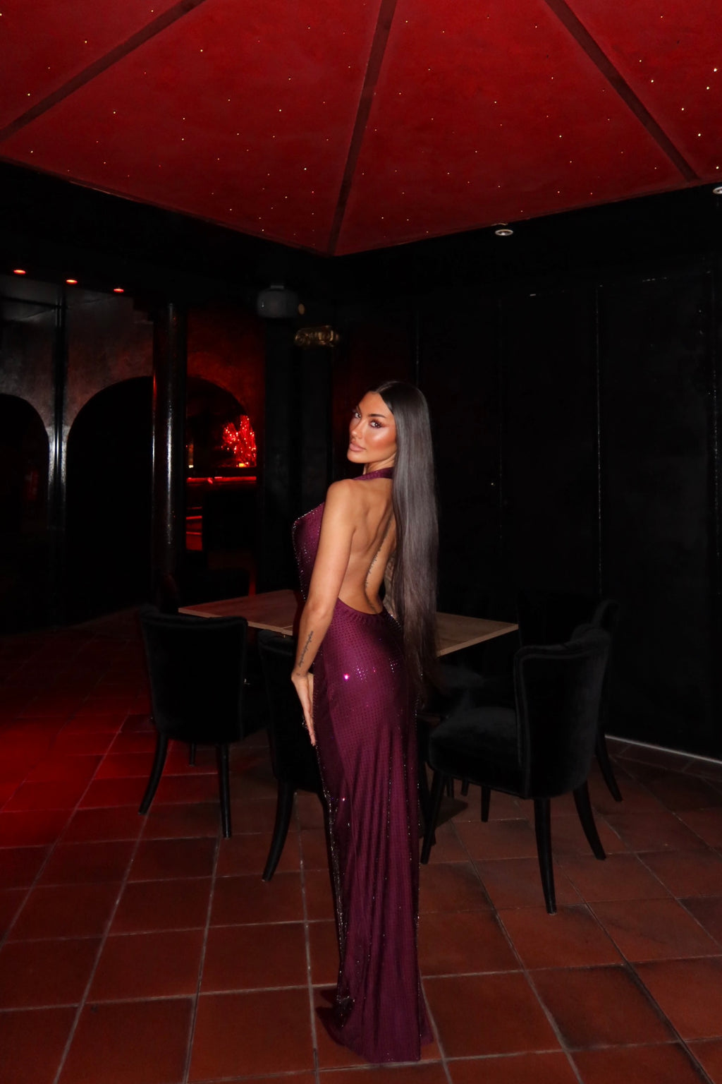Dress Gyda Bordeaux