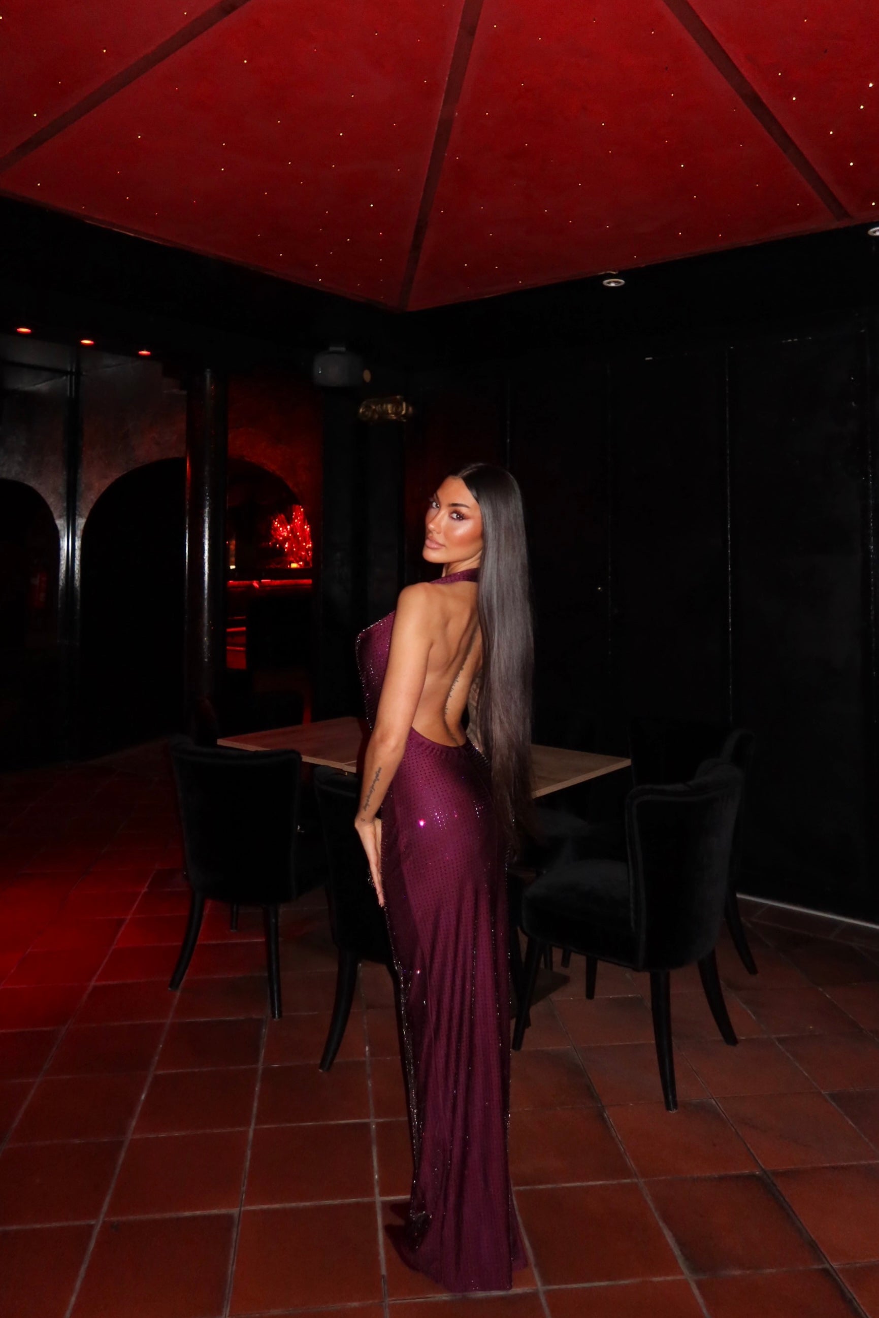 Dress Gyda Bordeaux