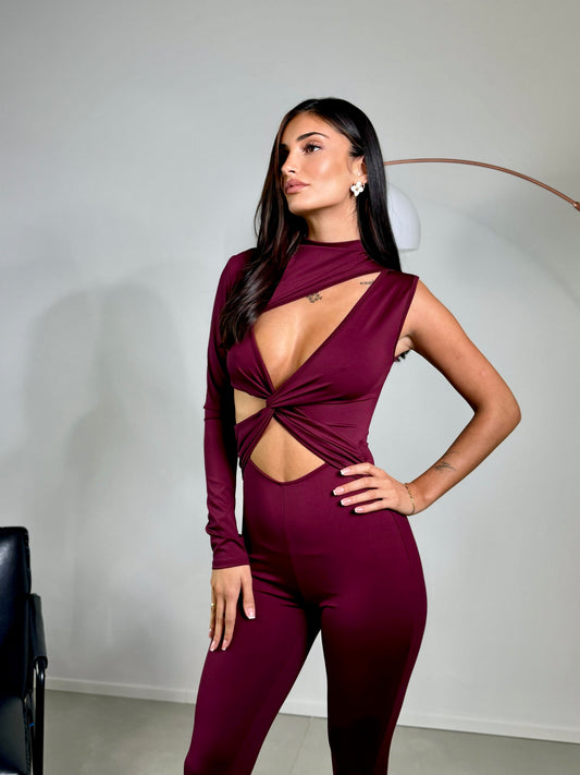 Jumpsuit Helena Bordeaux