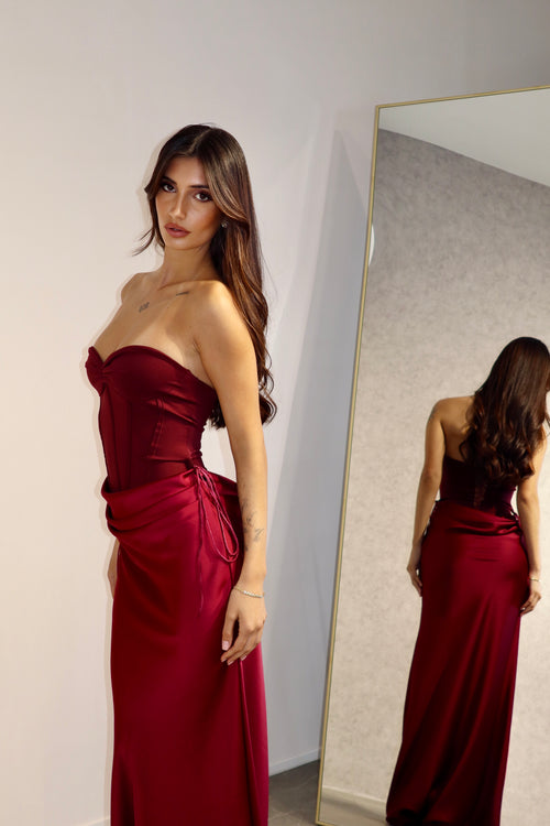 Dress Omya Bordeaux