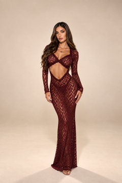 New Dress Calypso Bordeaux