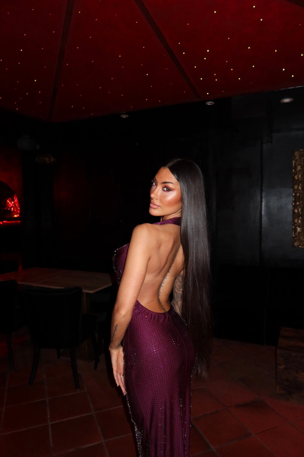 Dress Gyda Bordeaux