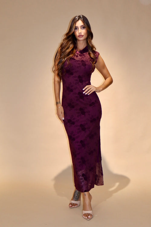 Dress Kira Bordeaux