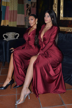 Dress Ylenia Bordeaux