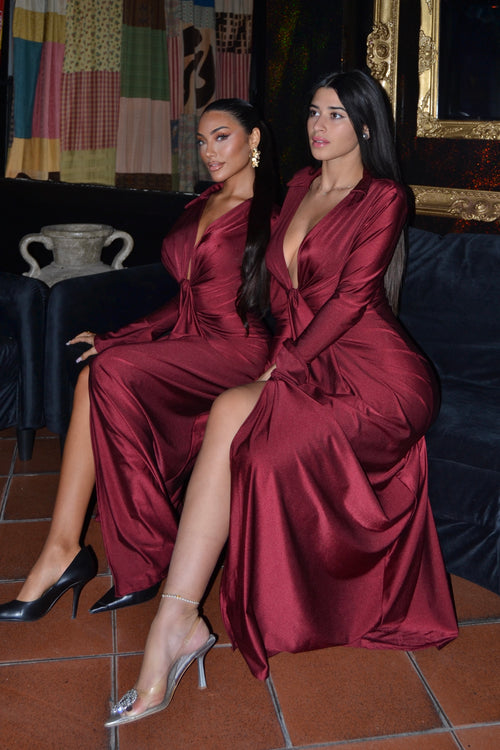 Dress Ylenia Bordeaux