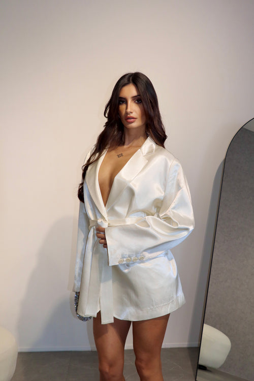 Blazer Selin White by Lumina