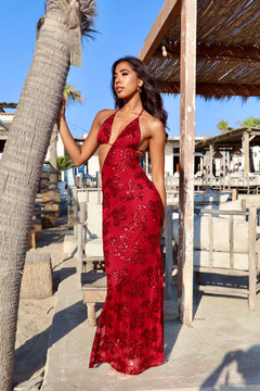 Dress Omari Bordeaux