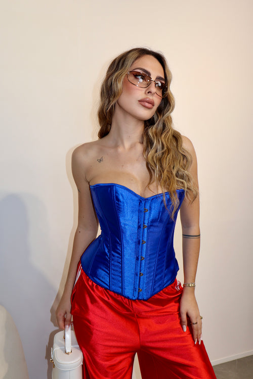 Corpetto Midnight Bloom Blu