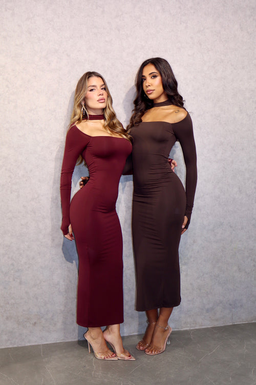 Dress Helena Bordeaux
