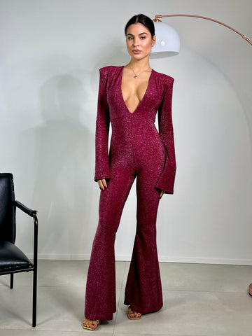 JUMPSUIT SENSUAL BORDEAUX