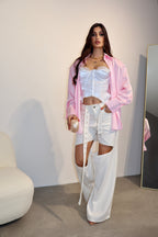 Denim Niki White