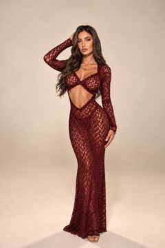 New Dress Calypso Bordeaux