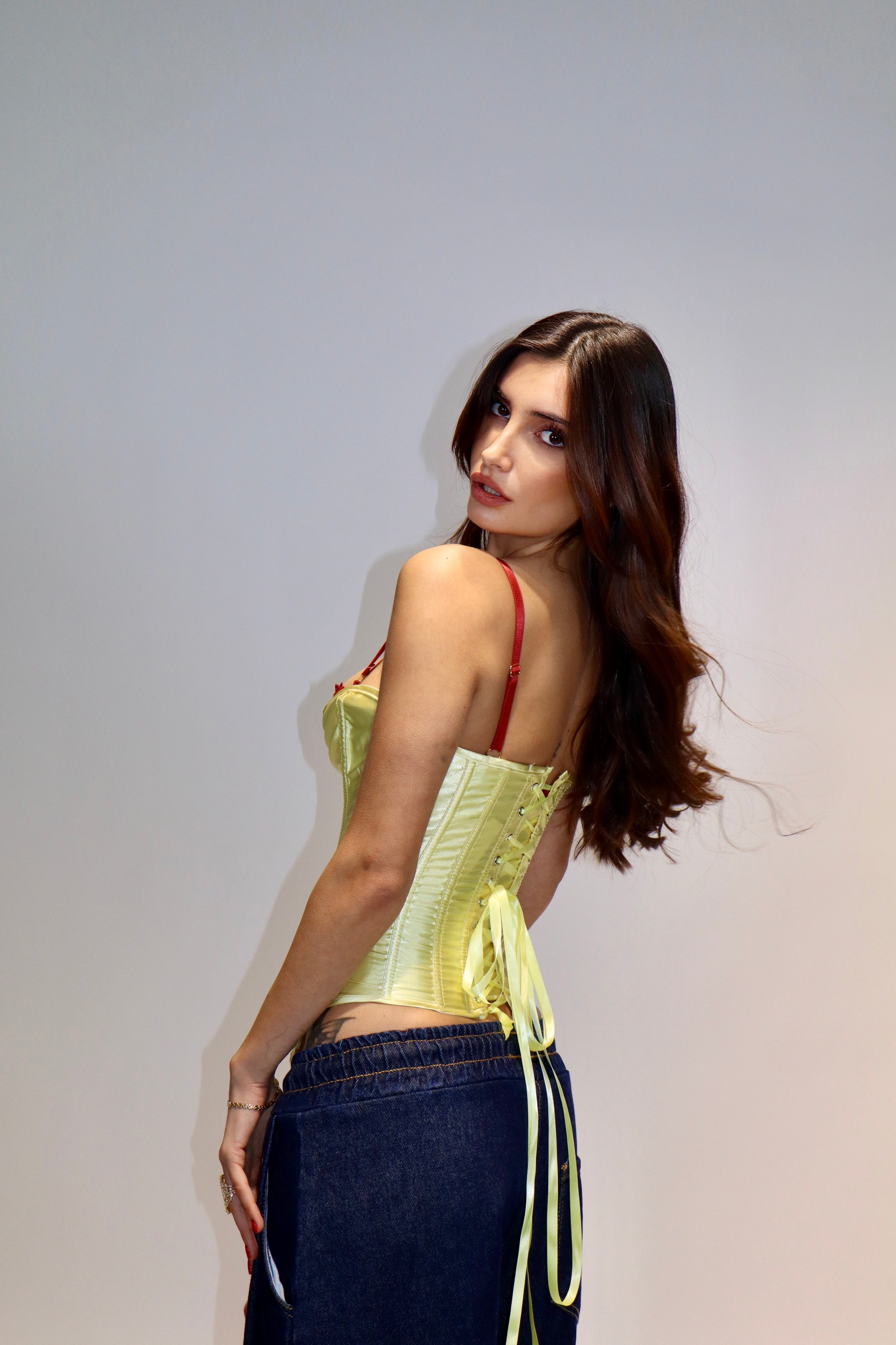 Corpetto Midnight Bloom Yellow