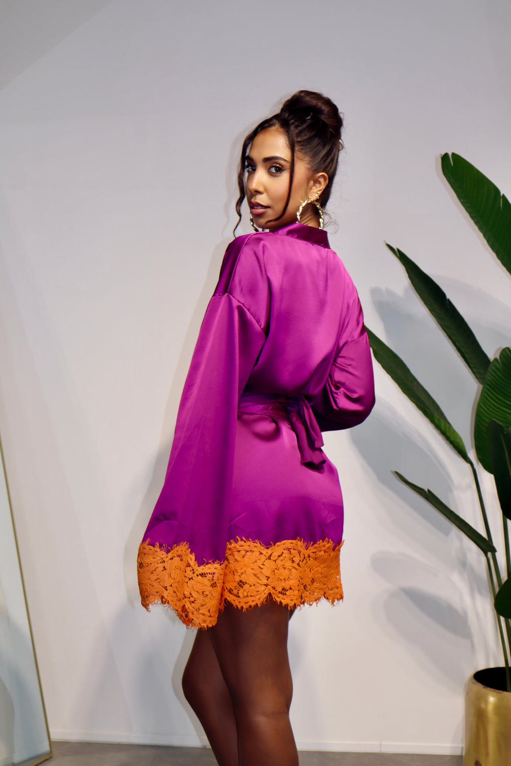 Dress Kimono Barcelona Bordeaux