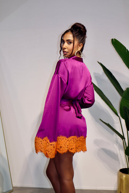 Dress Kimono Barcelona Bordeaux