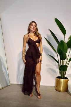 Dress Valencia Brown
