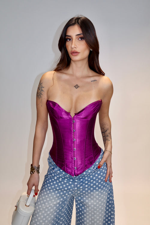 Corpetto Midnight Bloom Violet