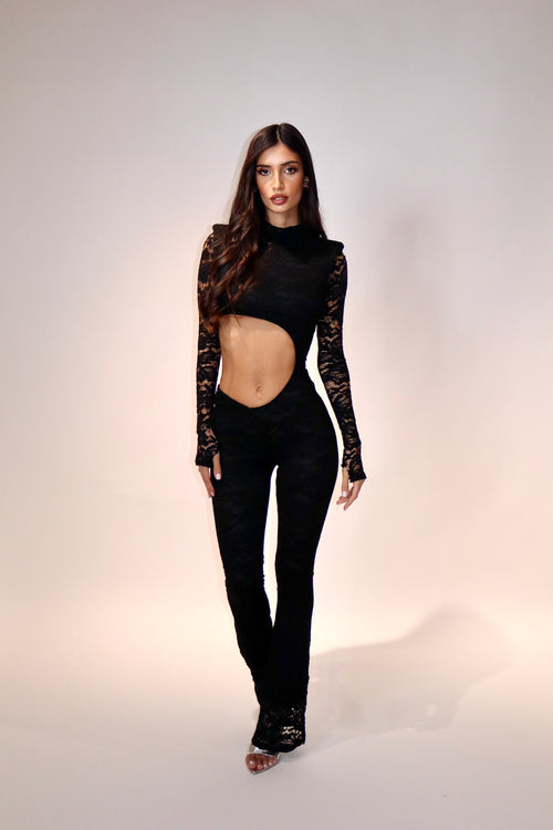 Jumpsuit Cordelia Lace Black