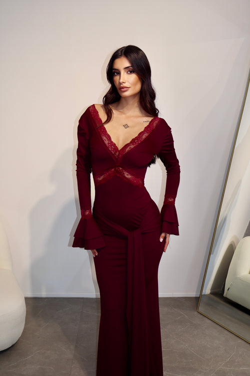 Dress Miuccia Bordeaux
