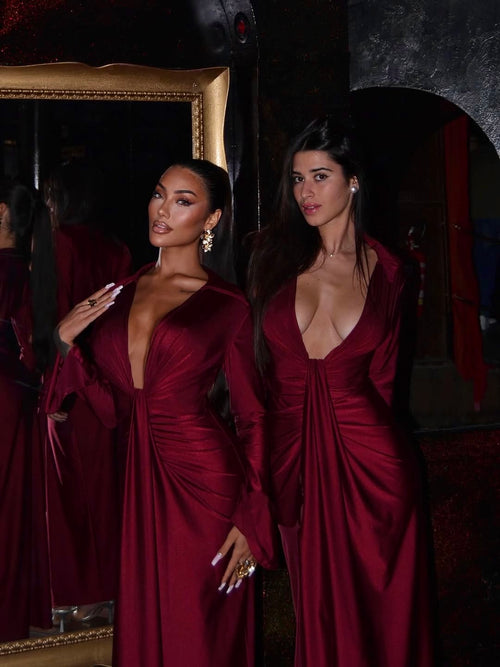 Dress Ylenia Bordeaux